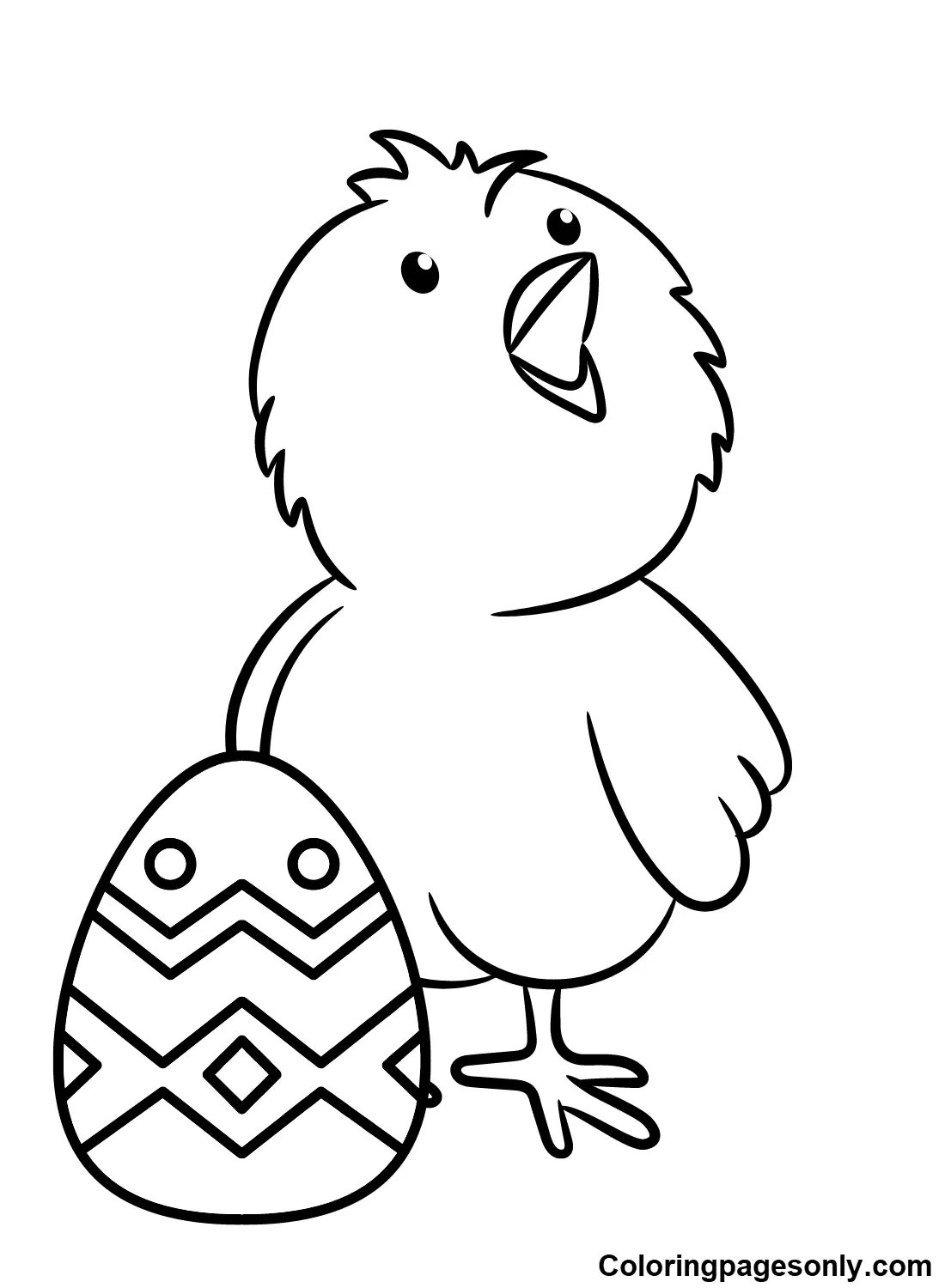 Easter Chick Coloring Pages 14