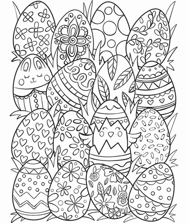 Easter Coloring Pages 48