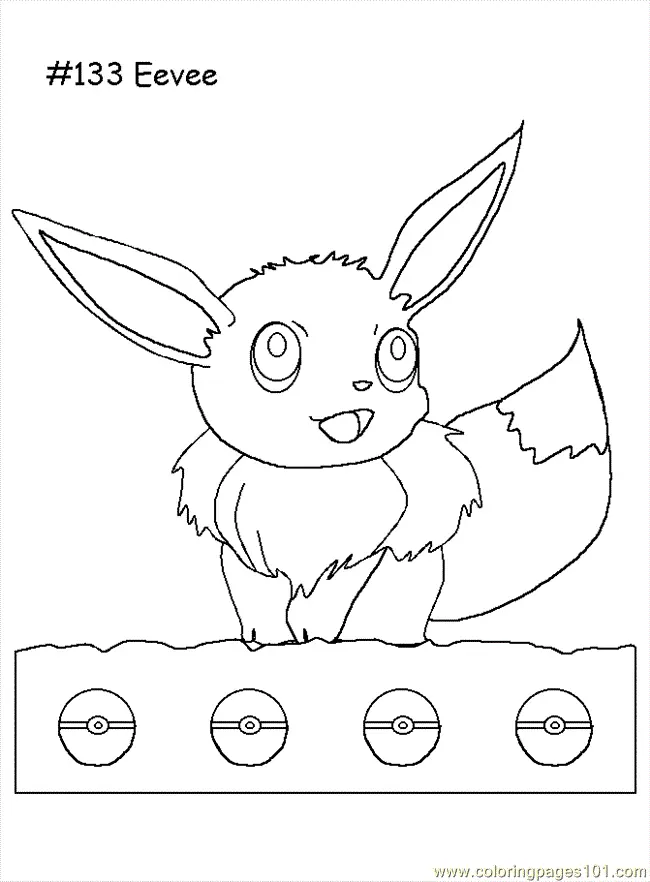 Eevee Pokemon Para Colorear 20