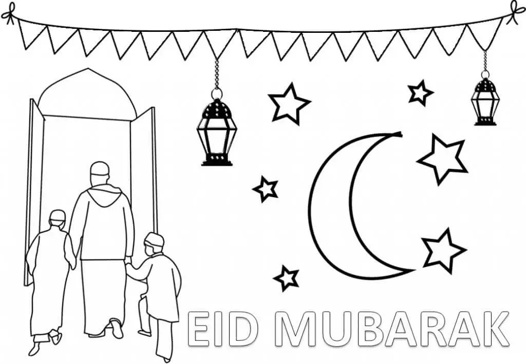 Eid Al Fitr Coloring Pages 10