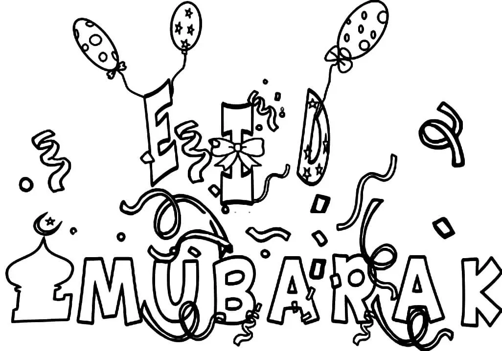 Eid Al Fitr Coloring Pages 20