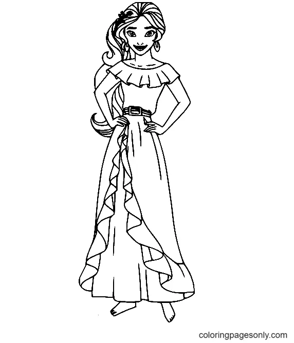 Desenhos de Elena de Avalor Para Colorir 10