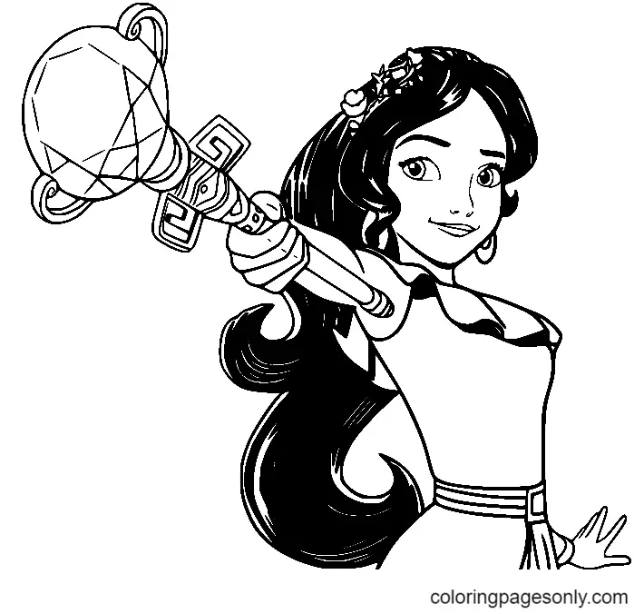 Desenhos de Elena de Avalor Para Colorir 14