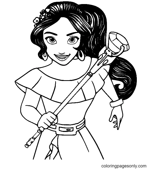 Desenhos de Elena de Avalor Para Colorir 24
