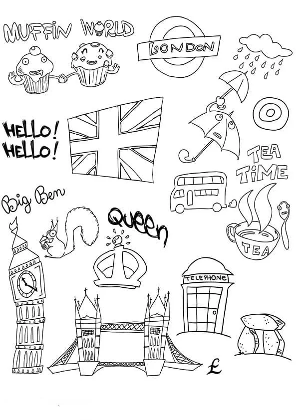 England Ausmalbilder 85