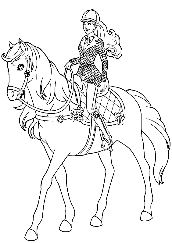 Equestrian Sports Coloring Pages 11