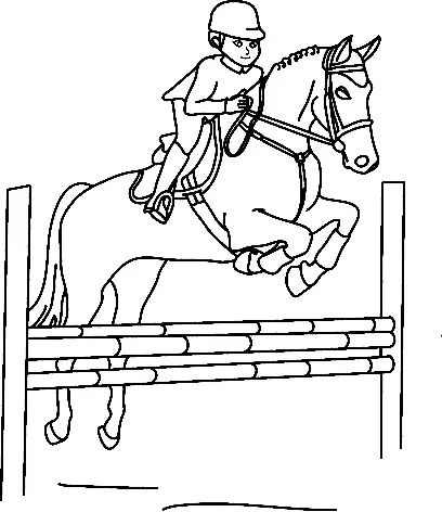 Equestrian Sports Coloring Pages