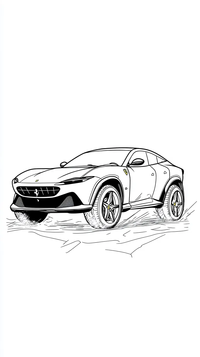 Ferrari Para Colorir 2