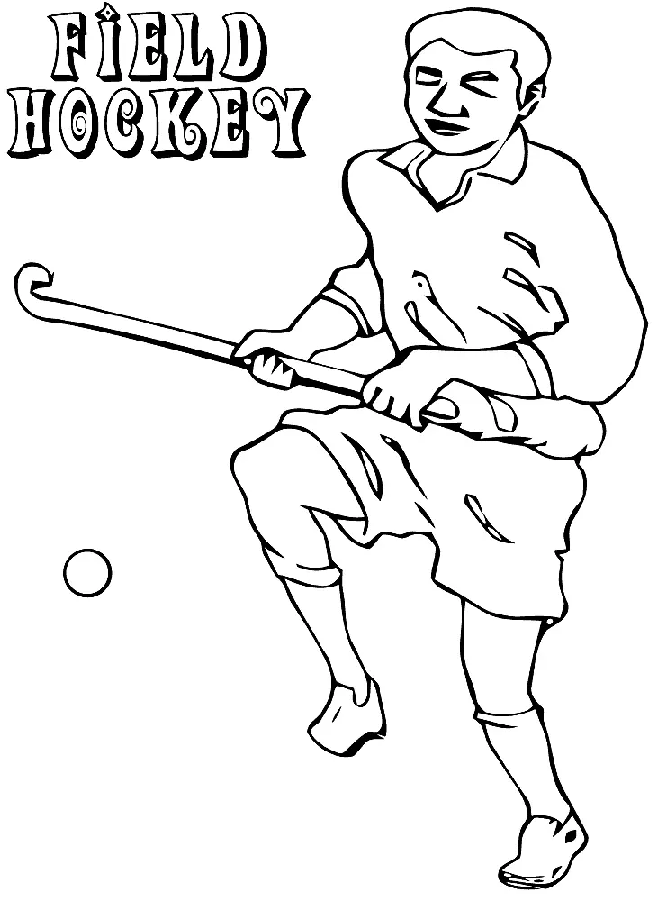 Field Hockey Coloring Pages 23