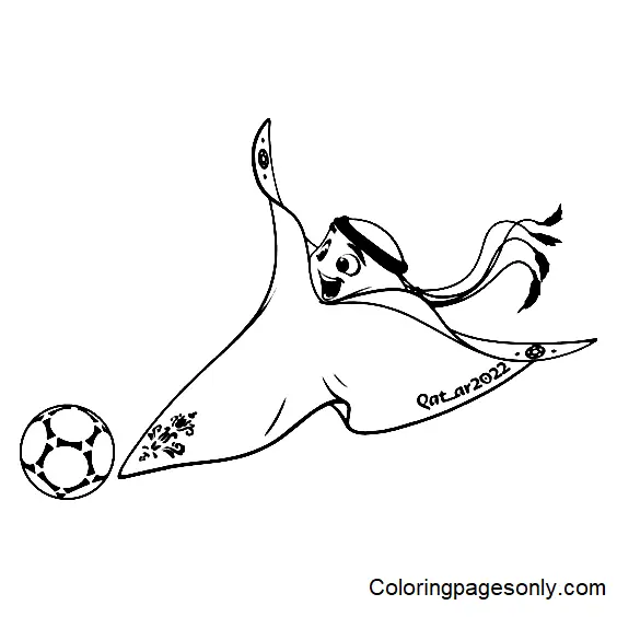 La Copa Mundial La Fifa 2022 Para Colorear 21