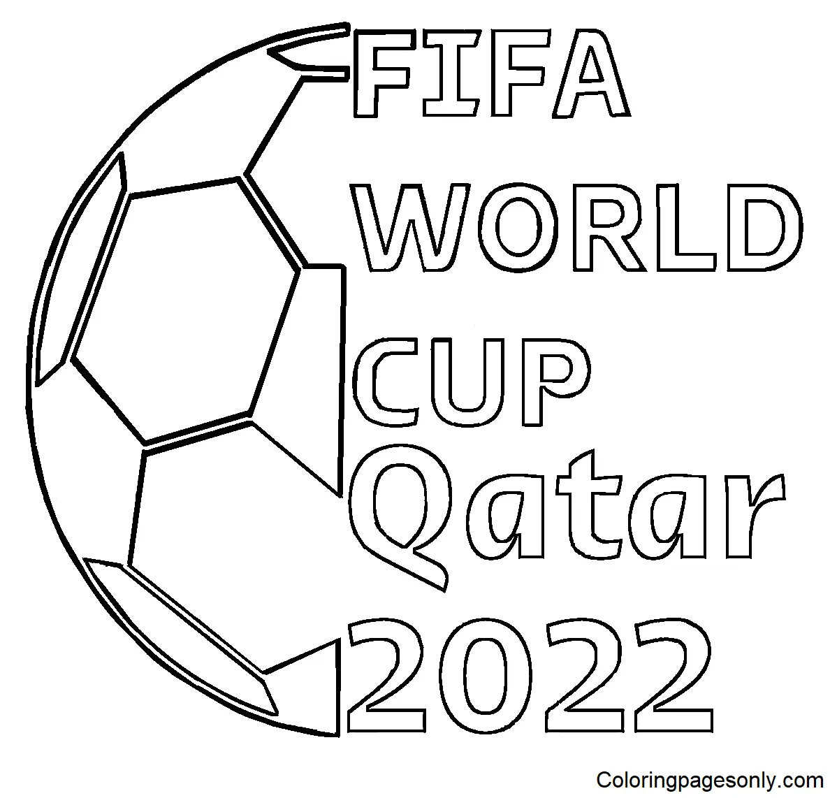 La Copa Mundial La Fifa 2022 Para Colorear 4