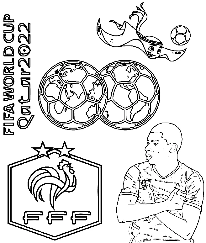 La Copa Mundial La Fifa 2022 Para Colorear 8