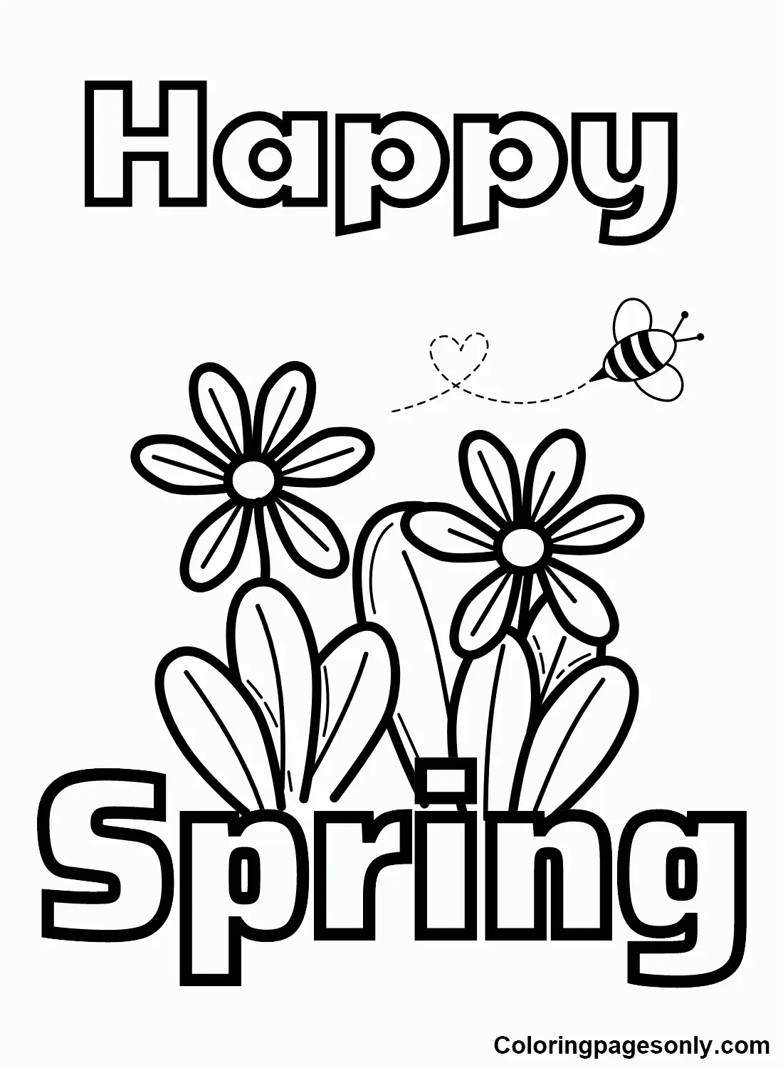 First Day of Spring Coloring Pages 3