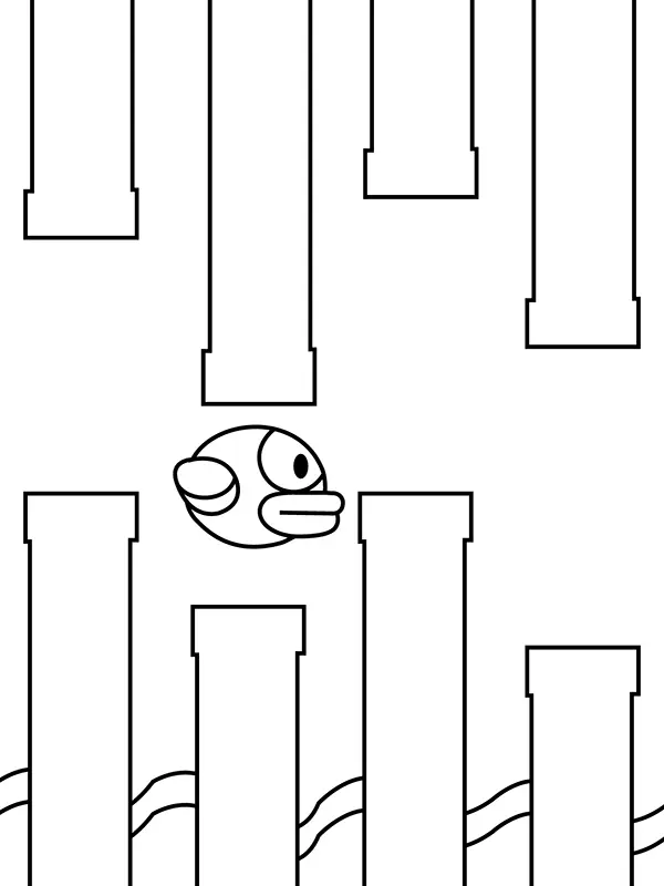 Flappy Bird Ausmalbilder 4