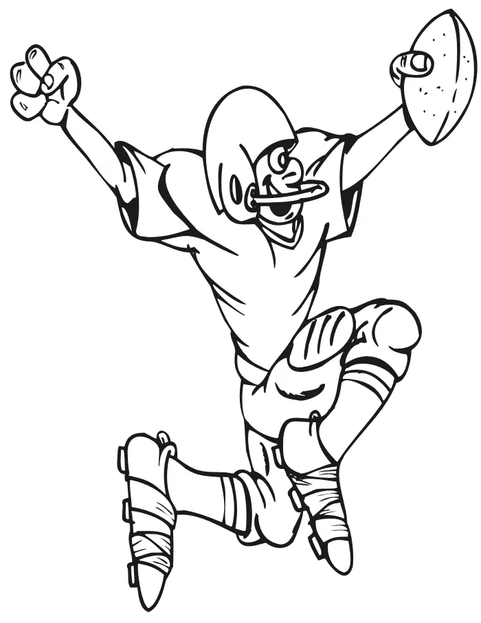 Football Player Coloring Pages
