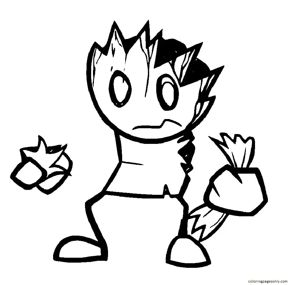 Friday Night Funkin Coloring Pages 25