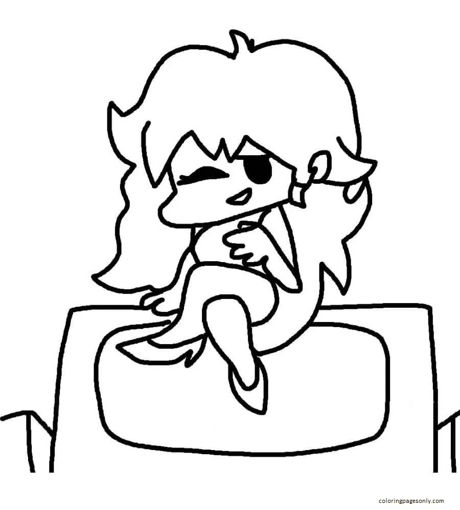 Friday Night Funkin Coloring Pages 40