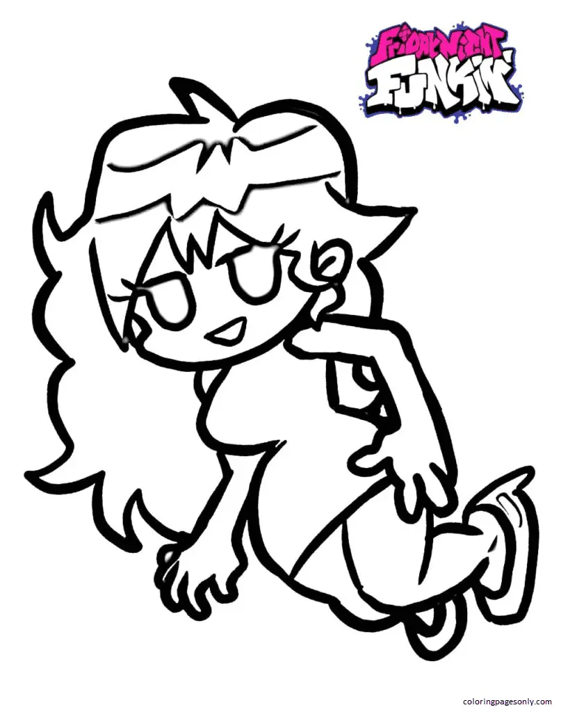 Friday Night Funkin Coloring Pages 63