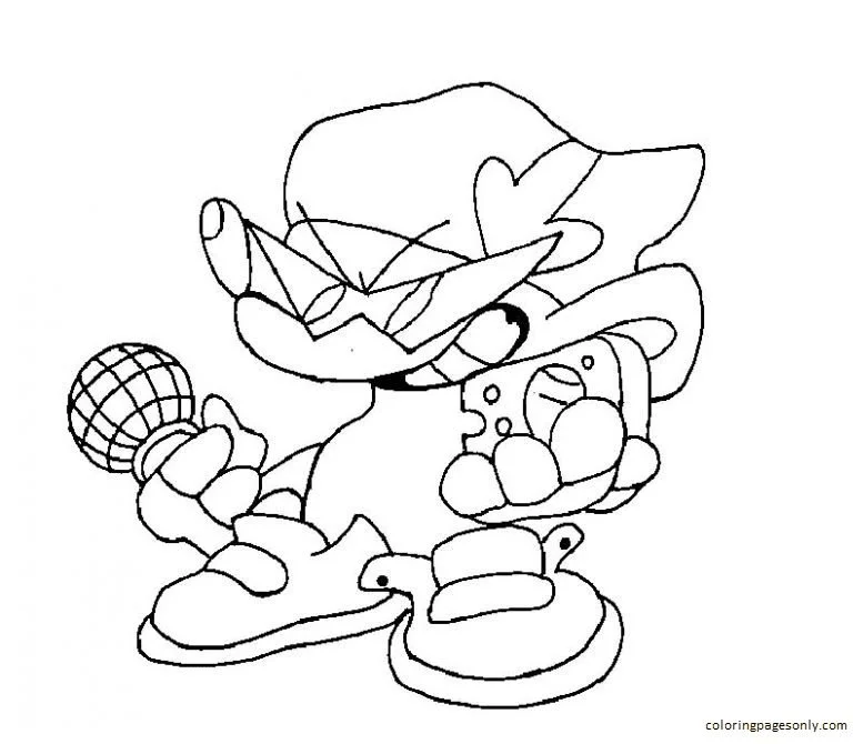 Friday Night Funkin Coloring Pages 67