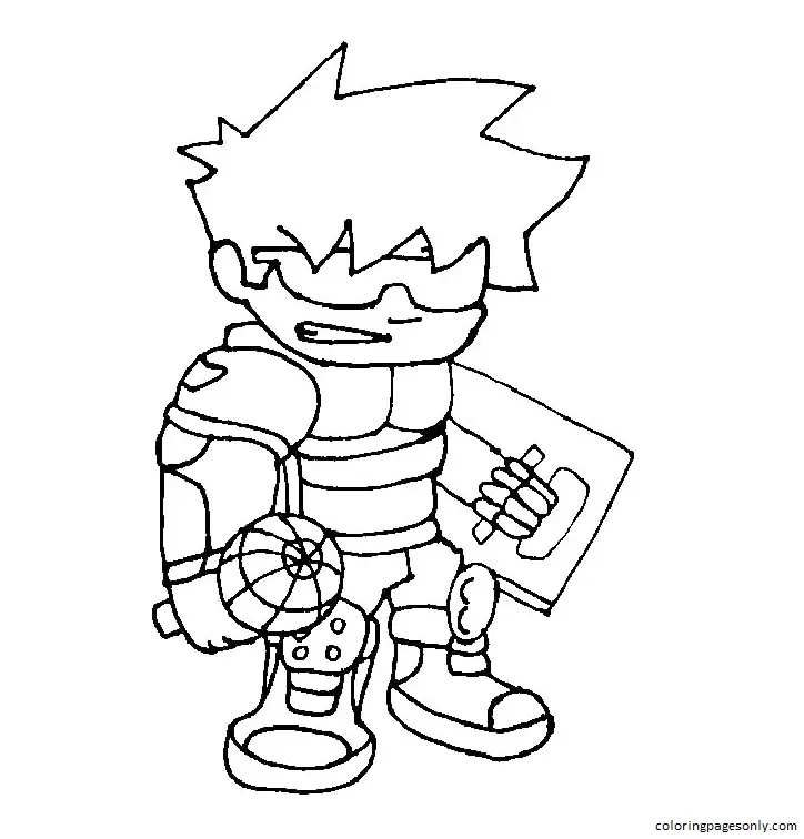 Friday Night Funkin Coloring Pages 87