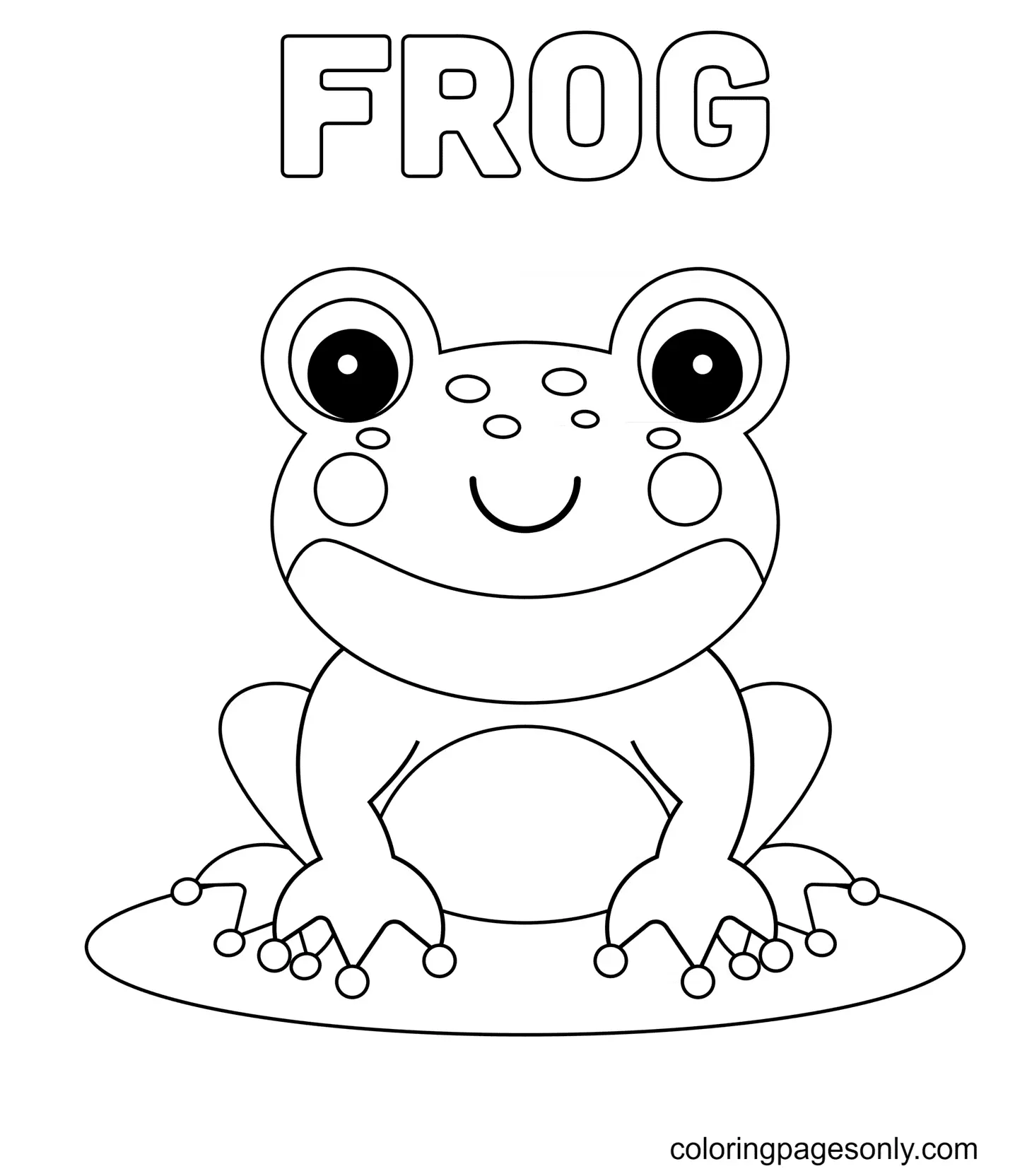 Frosch Ausmalbilder 2