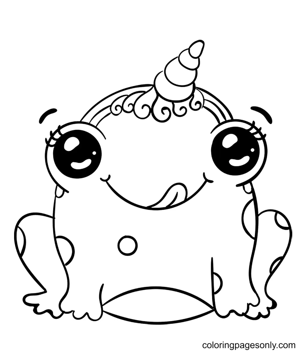 Frosch Ausmalbilder 6