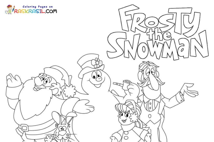 Desenhos de Frosty O Boneco de Neve Para Colorir 1
