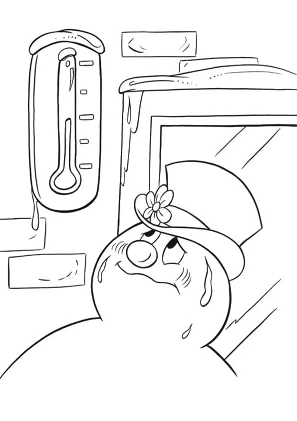 Desenhos de Frosty O Boneco de Neve Para Colorir 6