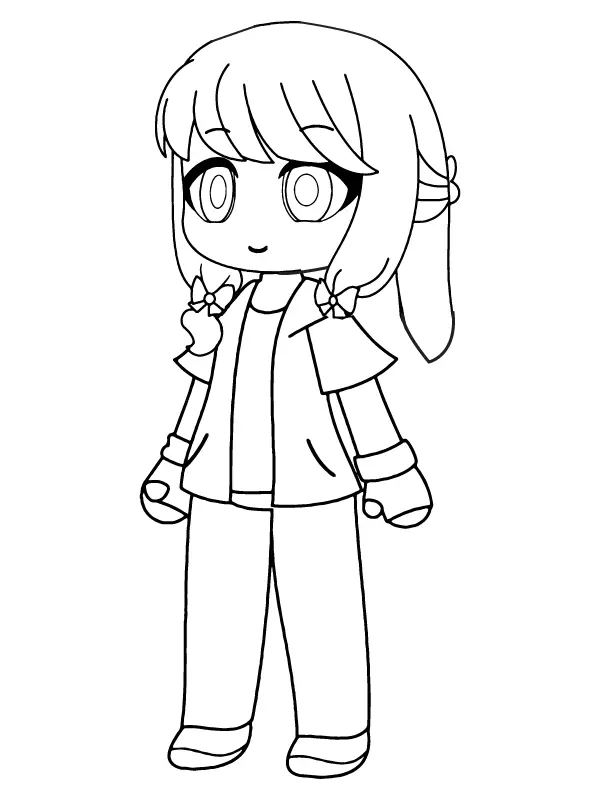 Gacha Nox Para Colorir 3