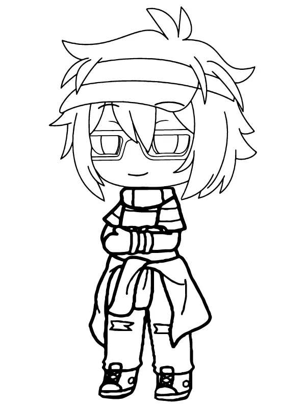 Gacha Nox Para Colorir 8
