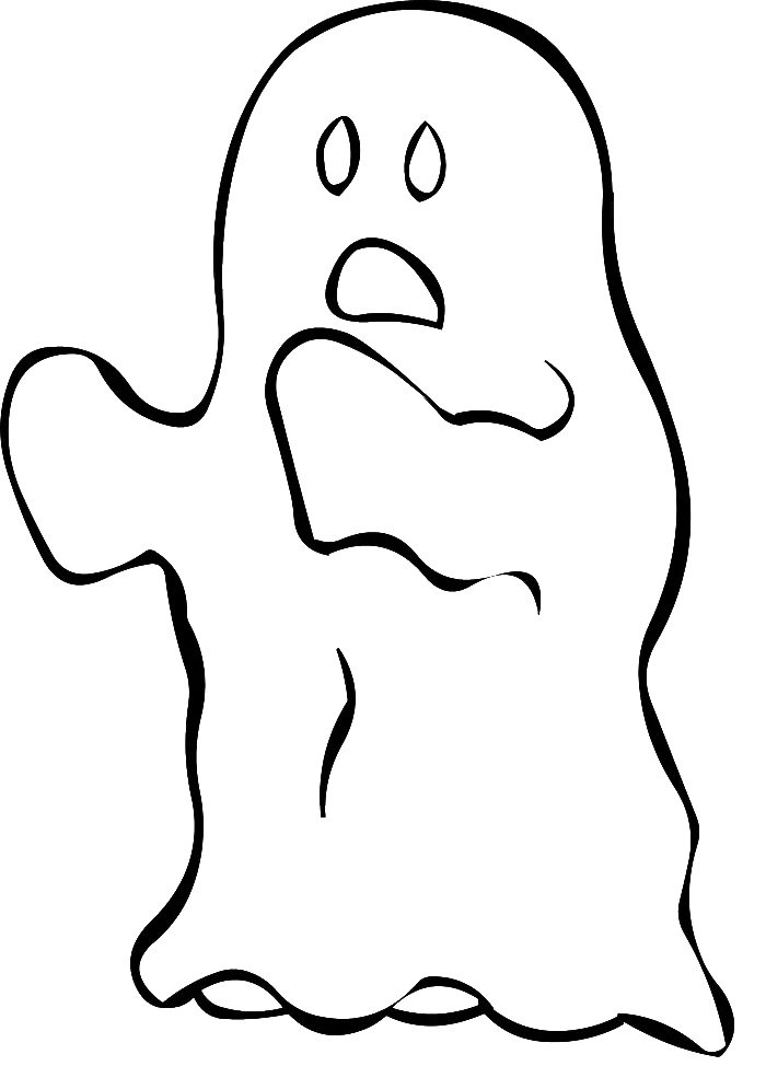 Ghost Coloring Pages 30