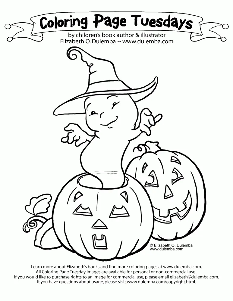 Ghost Coloring Pages 36