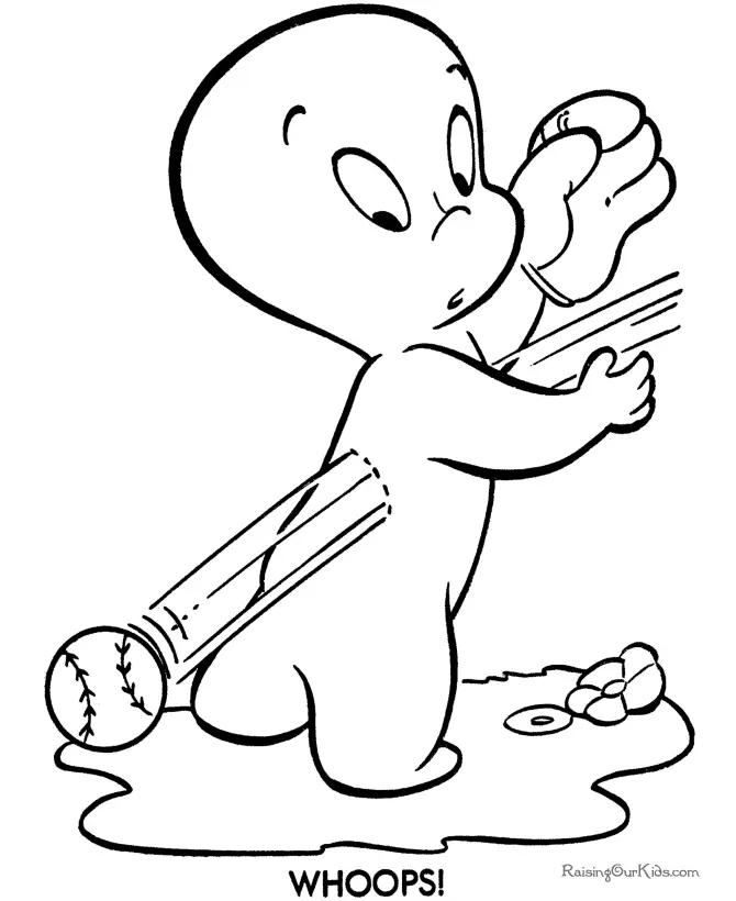 Ghost Coloring Pages 6