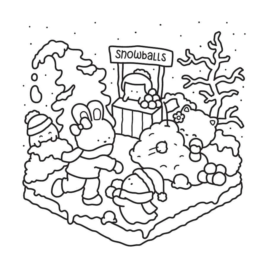 Natal Fantasminha Fofo para Colorear 12
