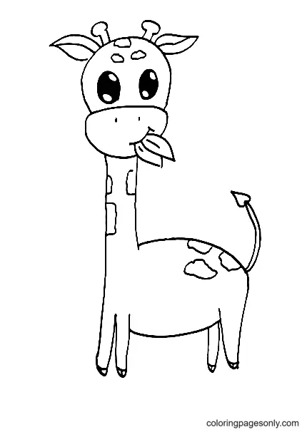 Giraffen Ausmalbilder 10