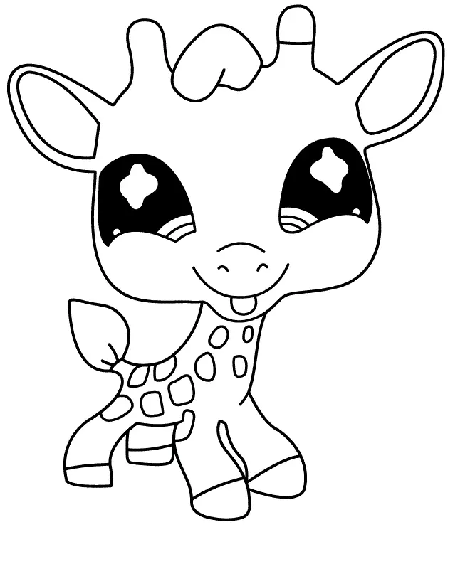 Giraffen Ausmalbilder 18