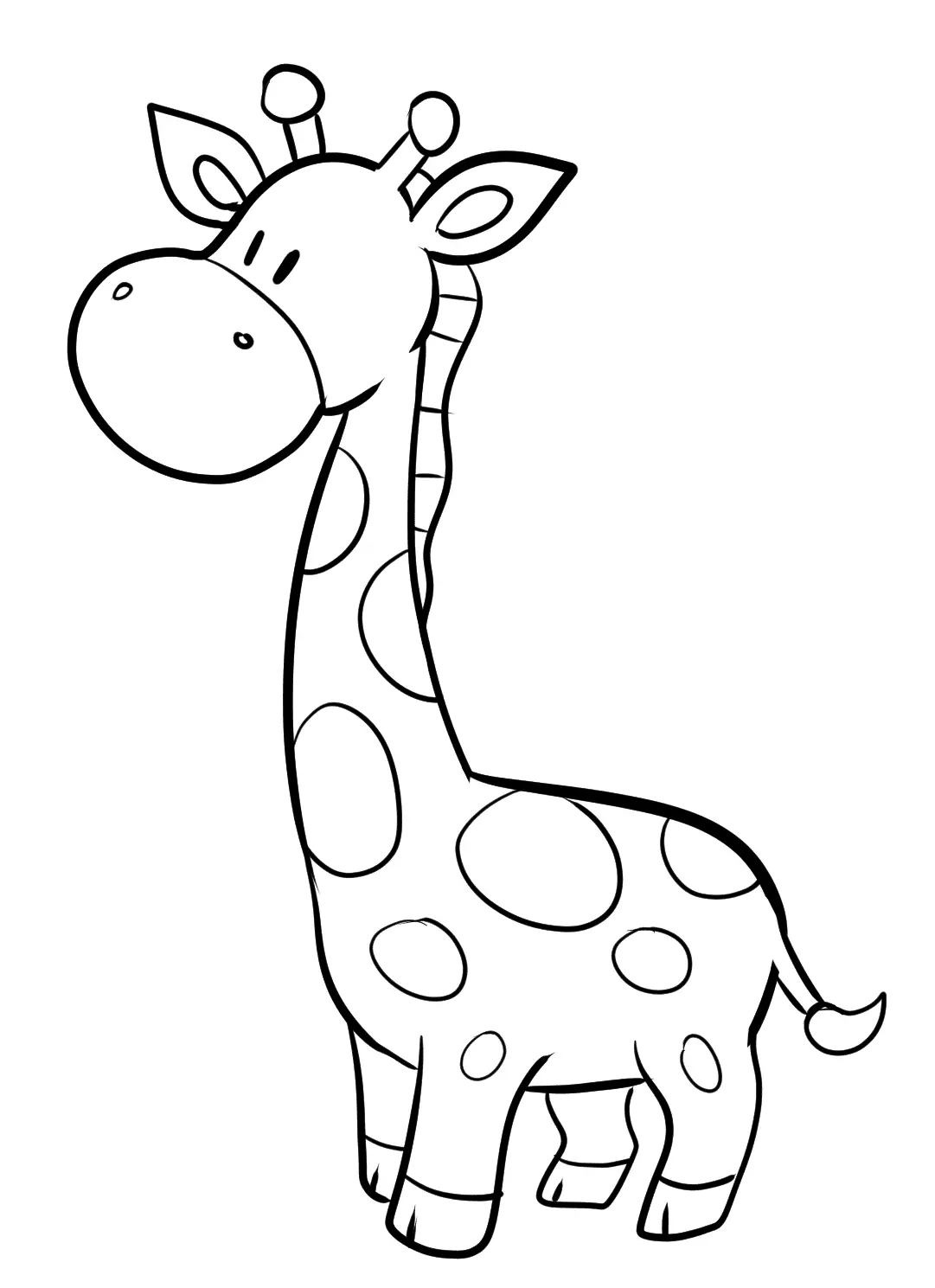 Giraffen Ausmalbilder 2