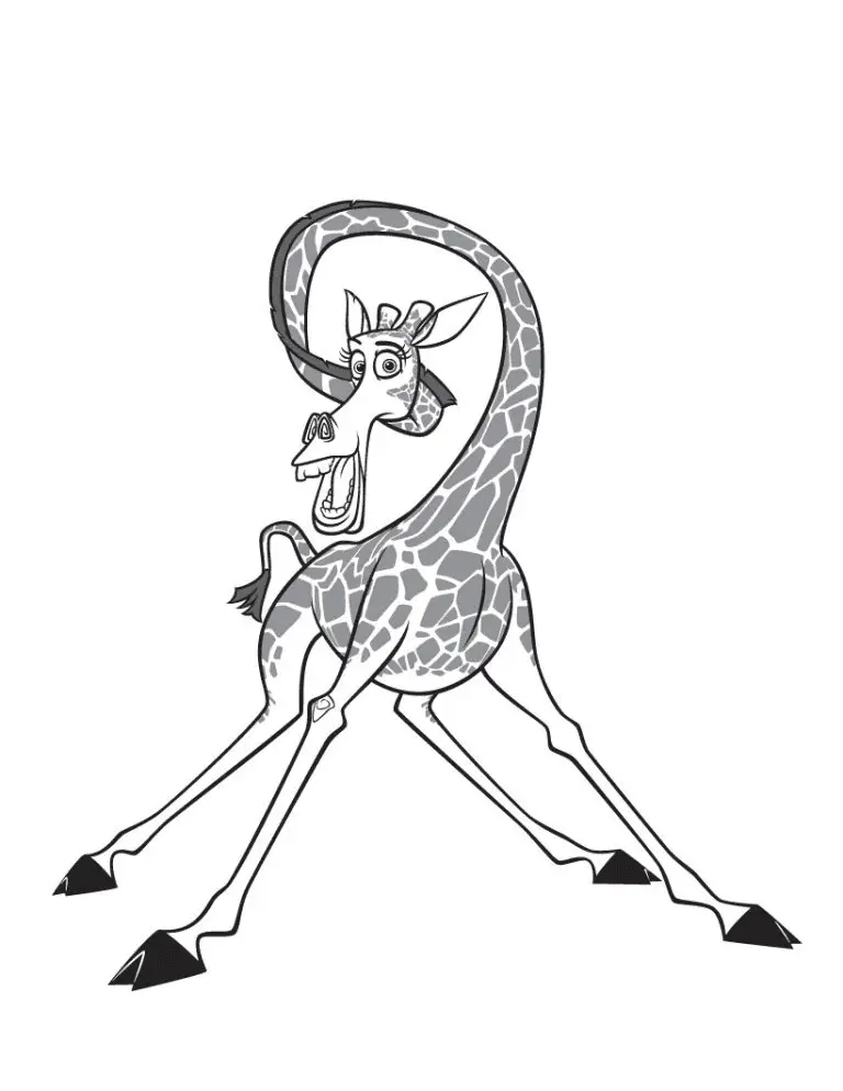 Giraffen Ausmalbilder 43