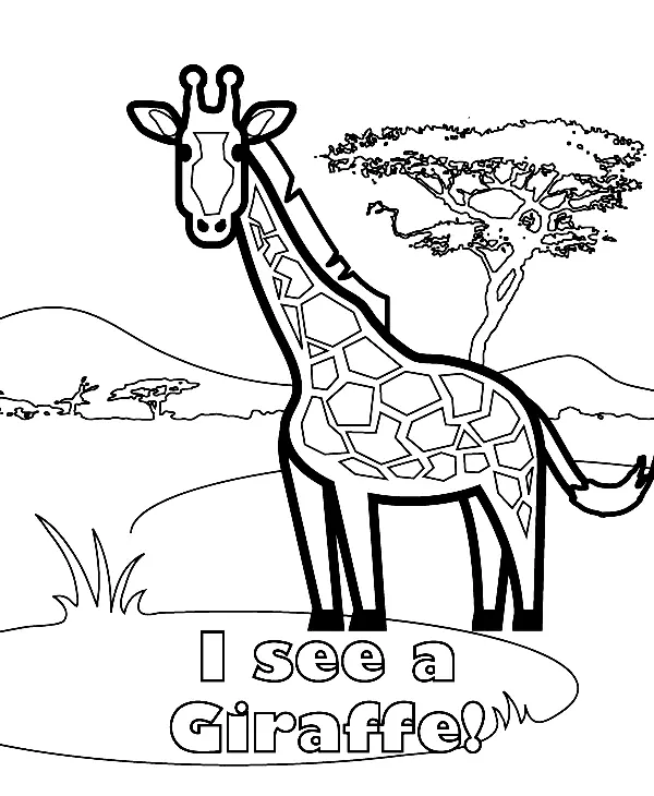 Giraffen Ausmalbilder 53