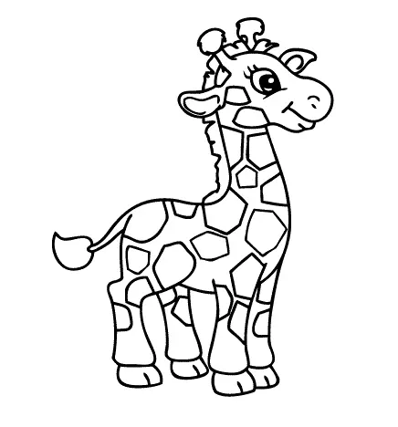 Giraffen Ausmalbilder 6