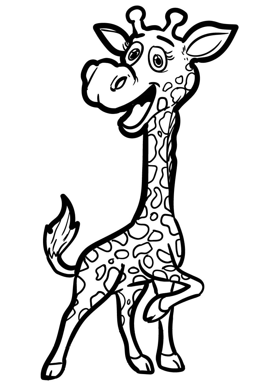 Giraffen Ausmalbilder 8