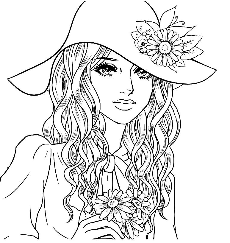 Chicas Para Colorear 6