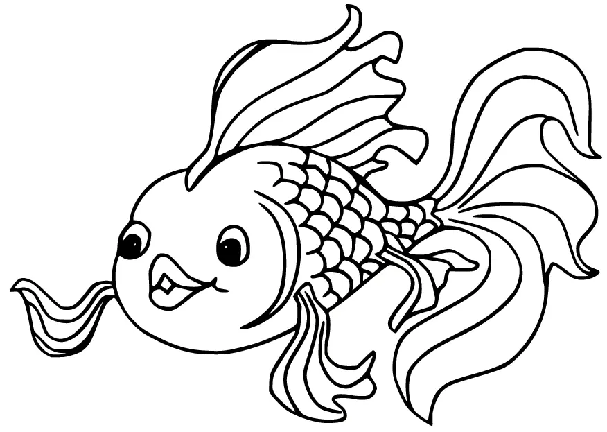 Goldfisch Ausmalbilder 7