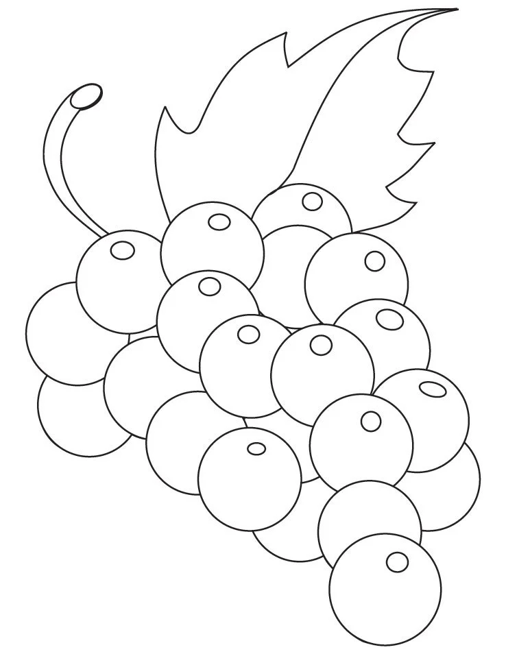 Uvas Para Colorear 37