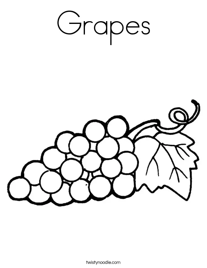 Uvas Para Colorear 8