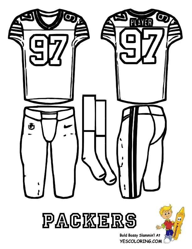Green Bay Packers Para Colorir 3