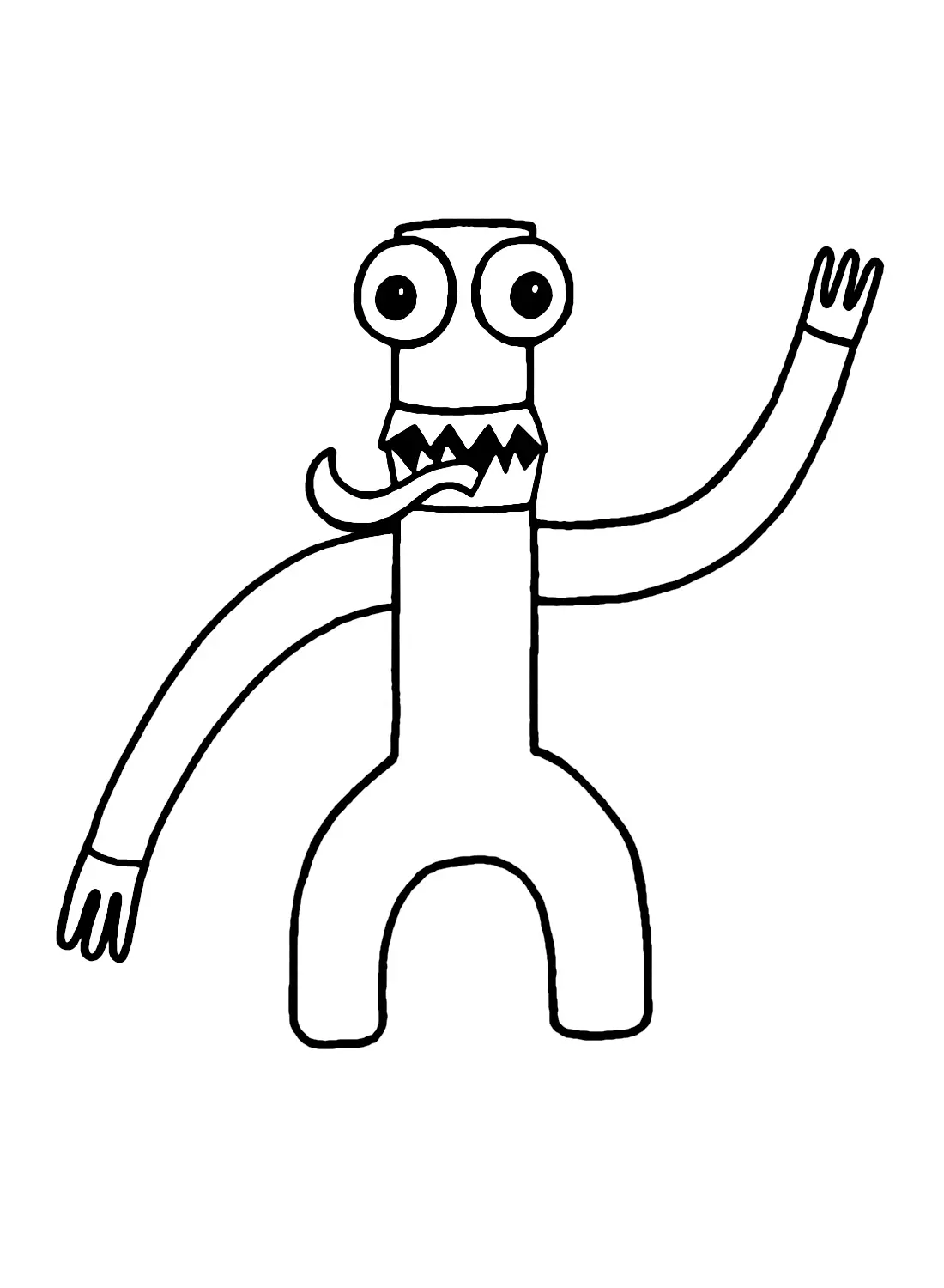Green Rainbow Friends Coloring Pages 27
