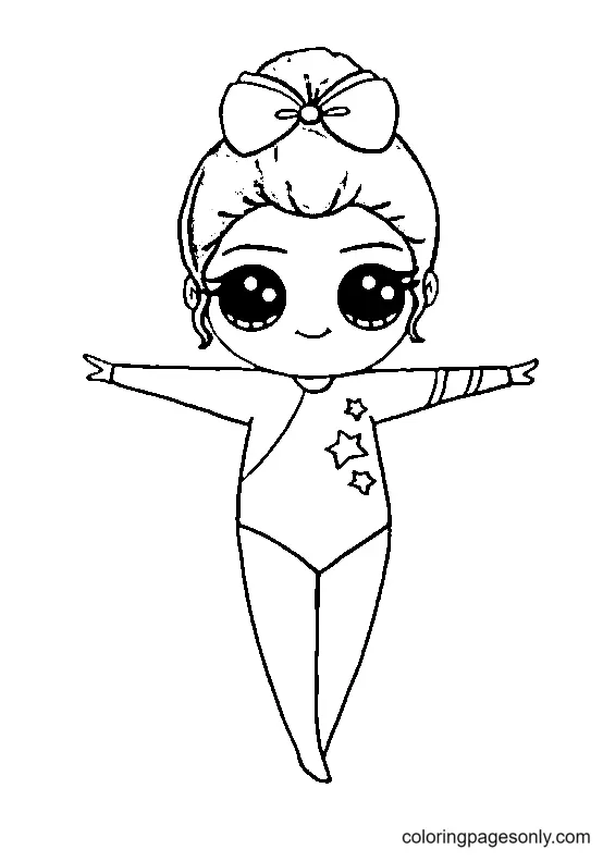 Gimnasia Para Colorear 2