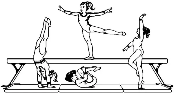 Gimnasia Para Colorear 4
