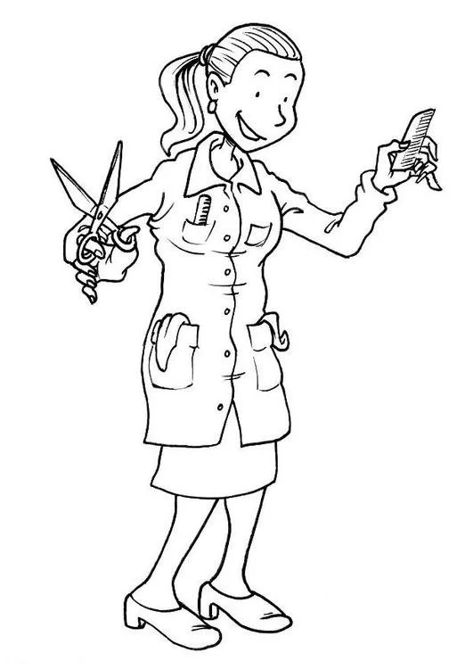 Hair Salon Coloring Pages 25